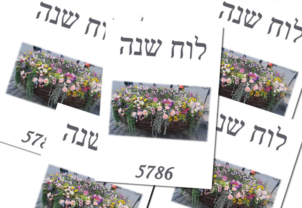 Zsidó naptár készítése