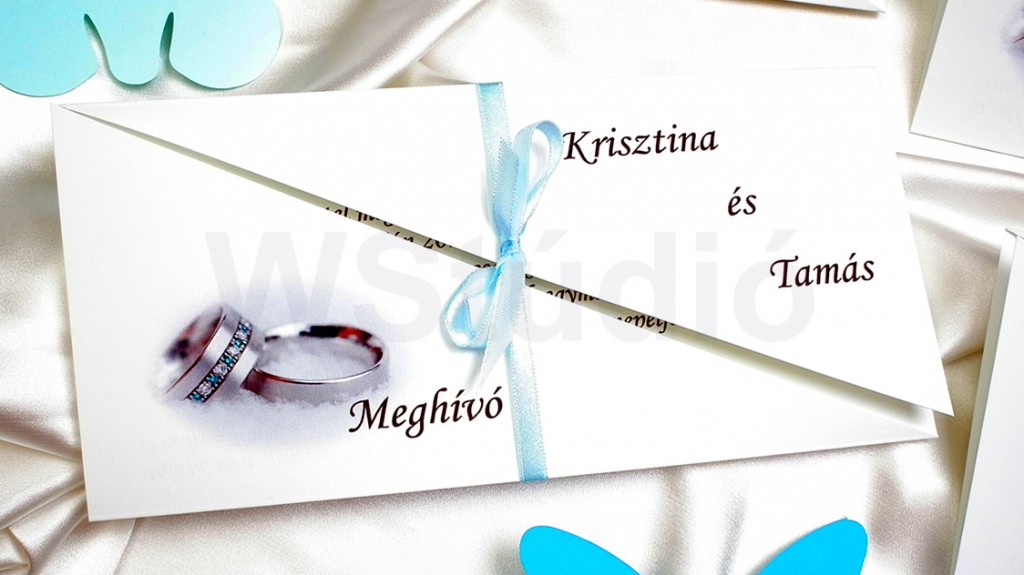 Téli esküvői meghívó