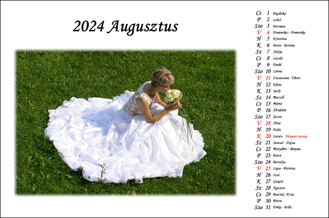 2024 - es fényképes ajándék naptárak